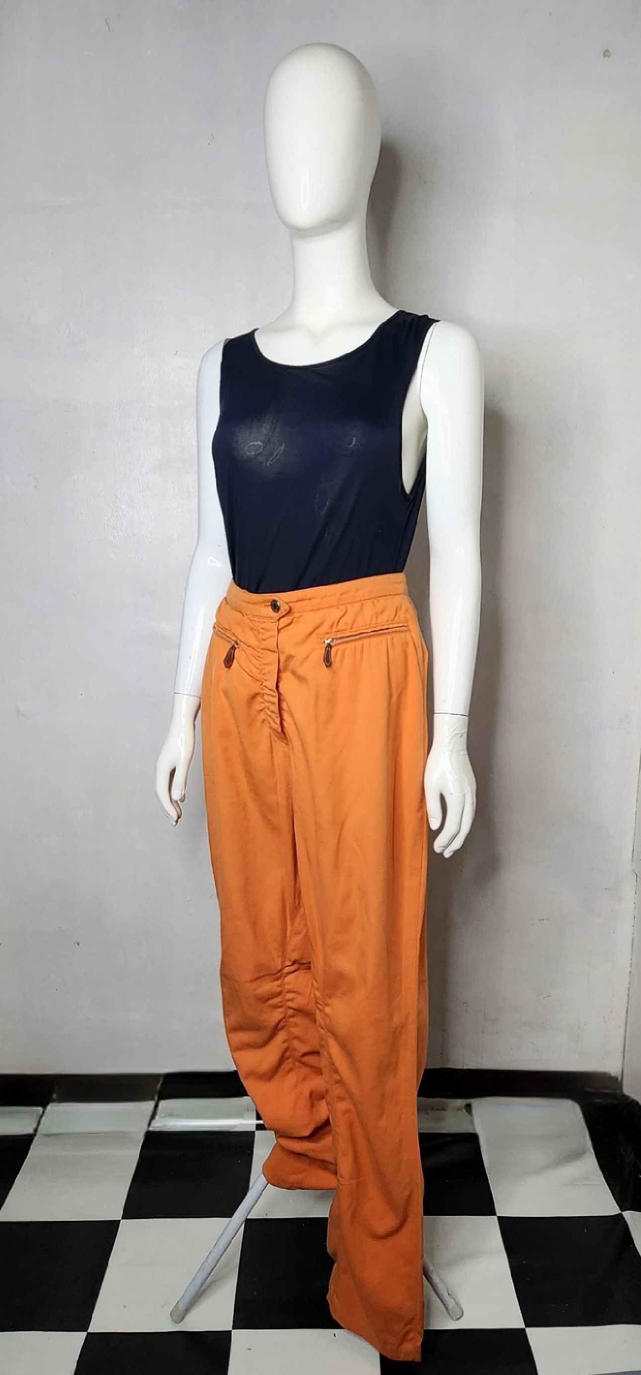 Hermes Hermes Paris - High Waist Straight Leg Trousers Size 26" / US 2 / IT 38 - 11 Thumbnail