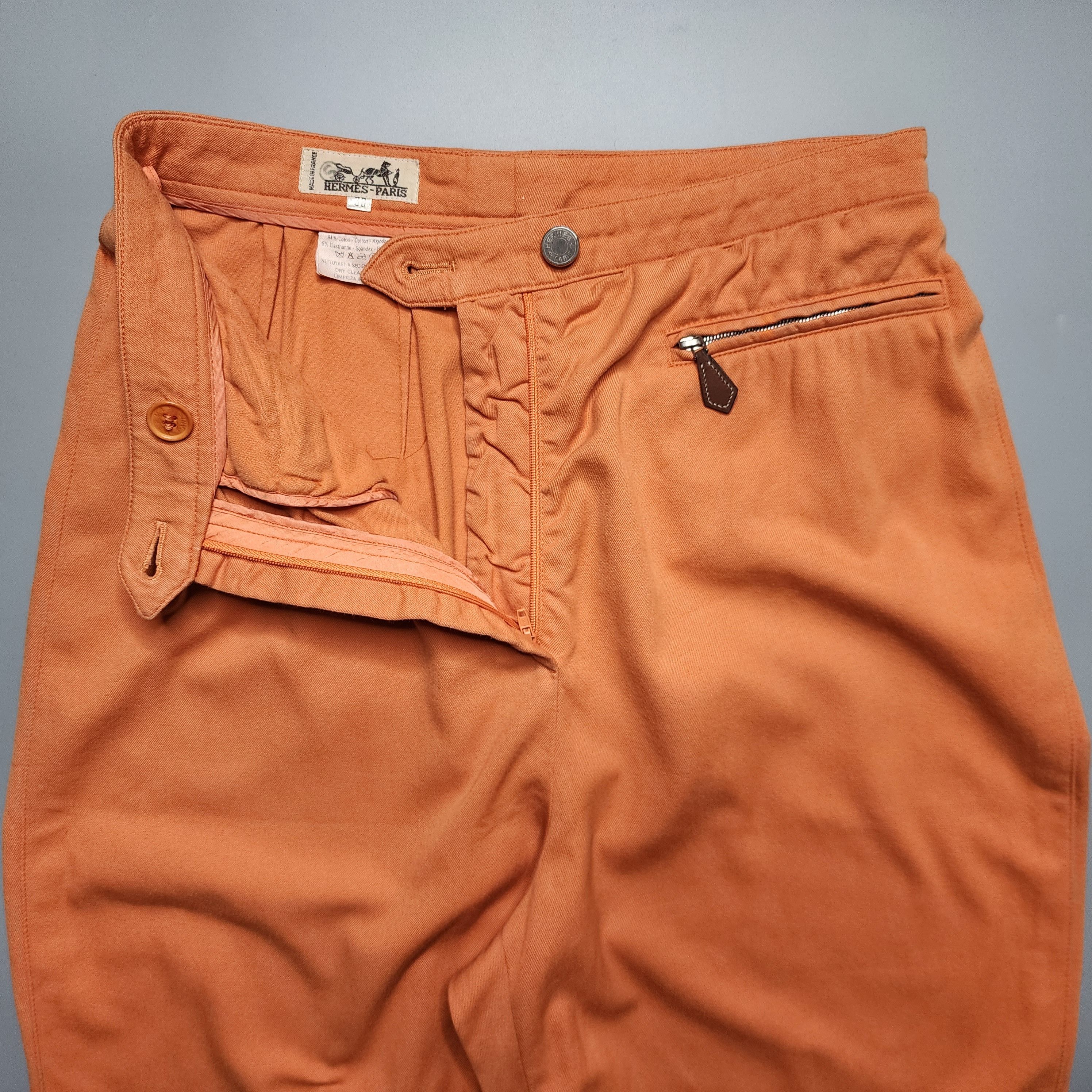 Hermes Hermes Paris - High Waist Straight Leg Trousers Size 26" / US 2 / IT 38 - 5 Thumbnail