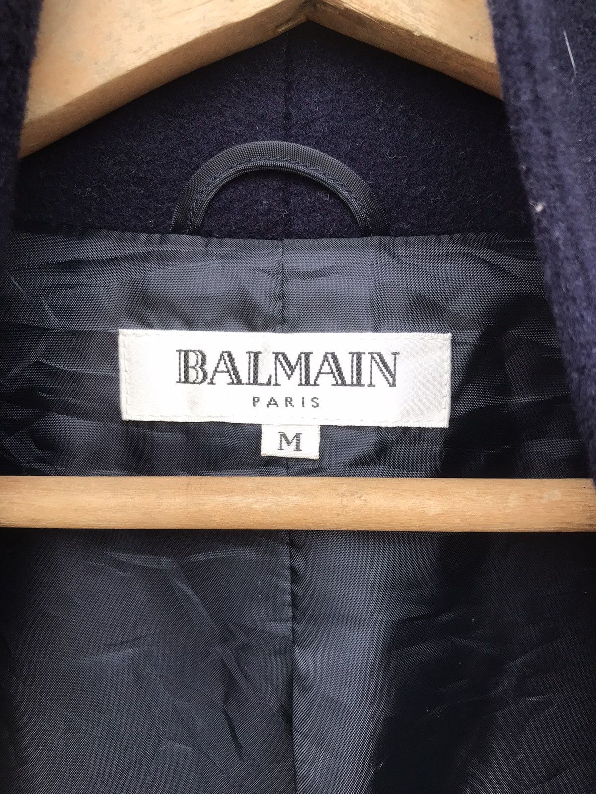 Balmain Balmain Paris Wool Belted Coat Size US M / EU 48-50 / 2 - 2 Thumbnail