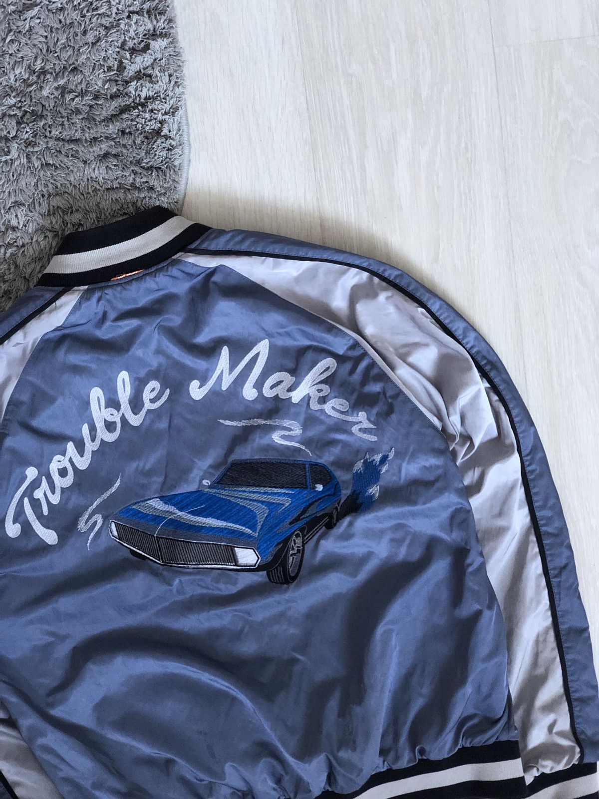 Hugo Boss × Japanese Brand Hugo Boss Trouble Maker Reversible Bomber Jacket Size US M / EU 48-50 / 2 - 2 Thumbnail