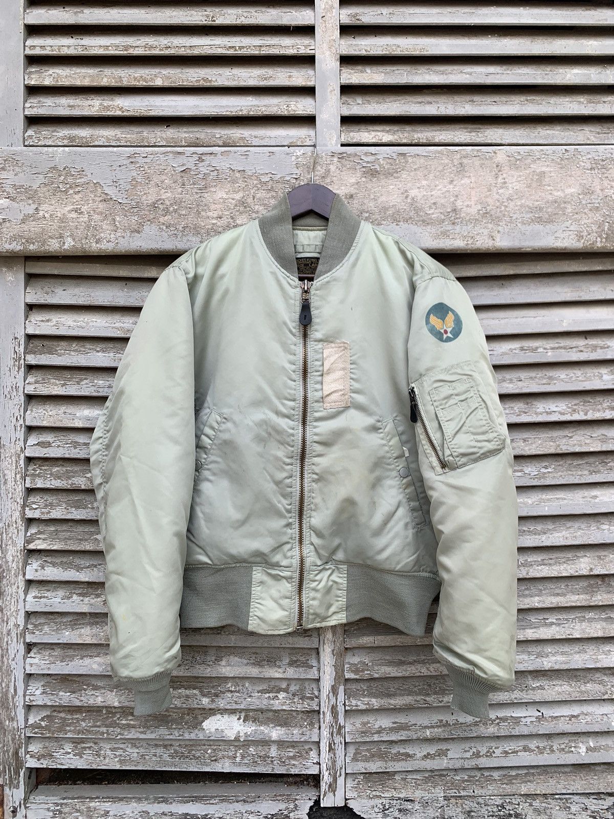 Vintage 🪖Vintage MA-1 USAF Man Intermediate Bomber Jacket Size US M / EU 48-50 / 2 - 4 Thumbnail