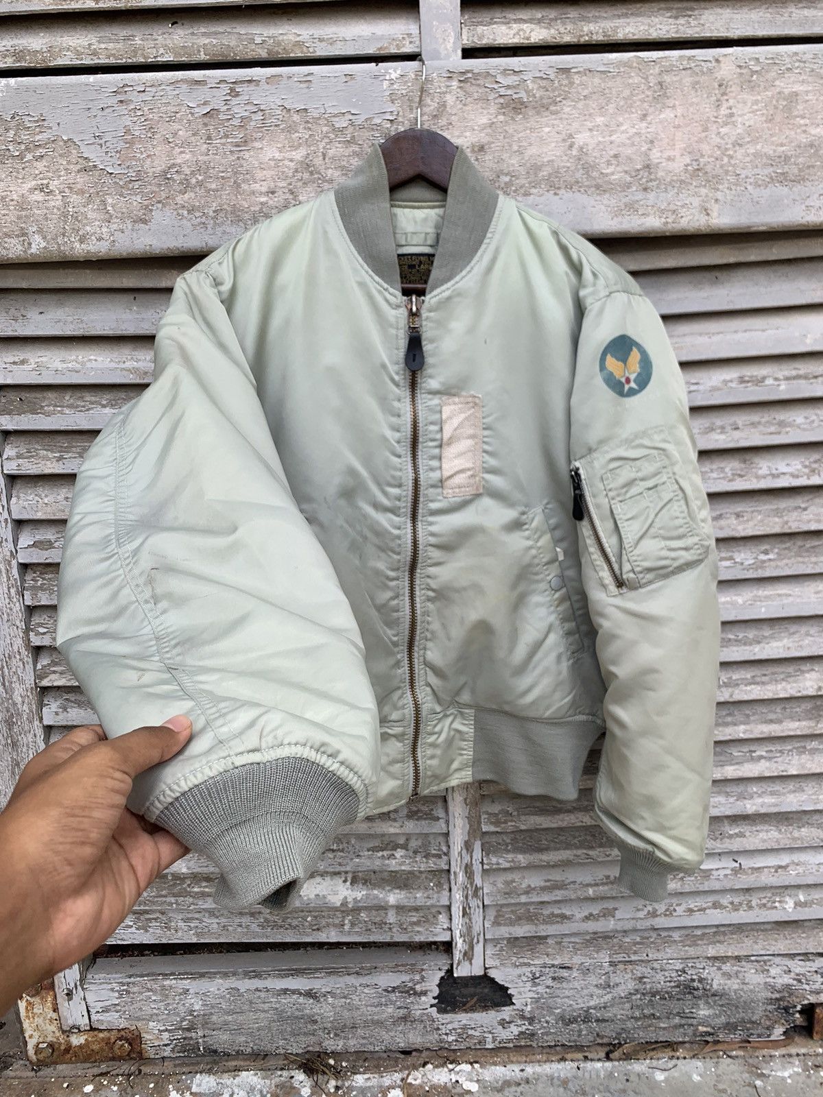 Vintage 🪖Vintage MA-1 USAF Man Intermediate Bomber Jacket Size US M / EU 48-50 / 2 - 7 Thumbnail