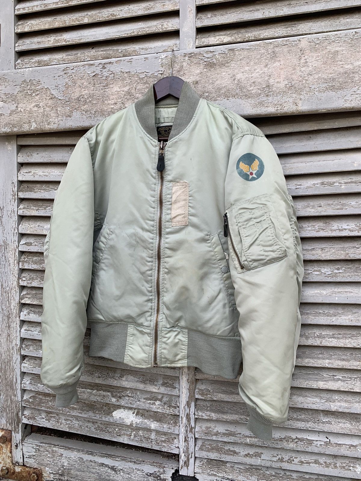 Vintage 🪖Vintage MA-1 USAF Man Intermediate Bomber Jacket Size US M / EU 48-50 / 2 - 3 Thumbnail