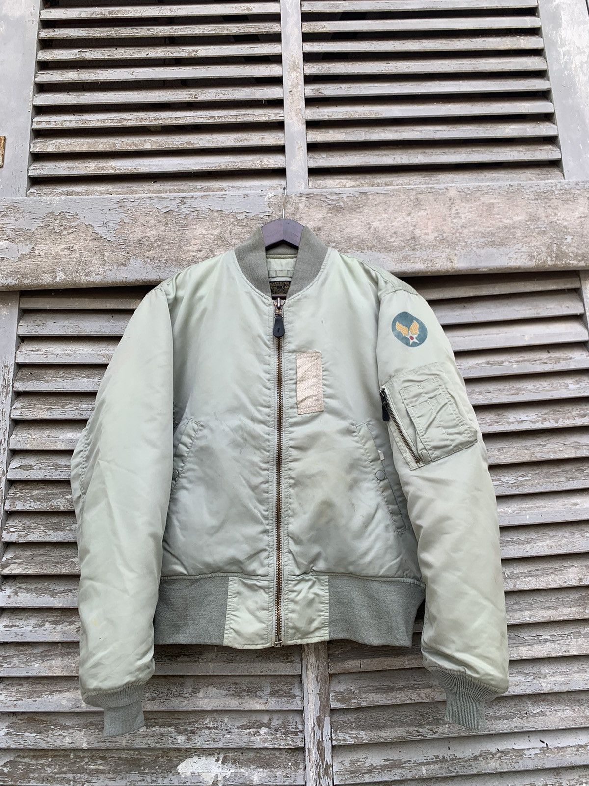 Vintage 🪖Vintage MA-1 USAF Man Intermediate Bomber Jacket Size US M / EU 48-50 / 2 - 6 Thumbnail