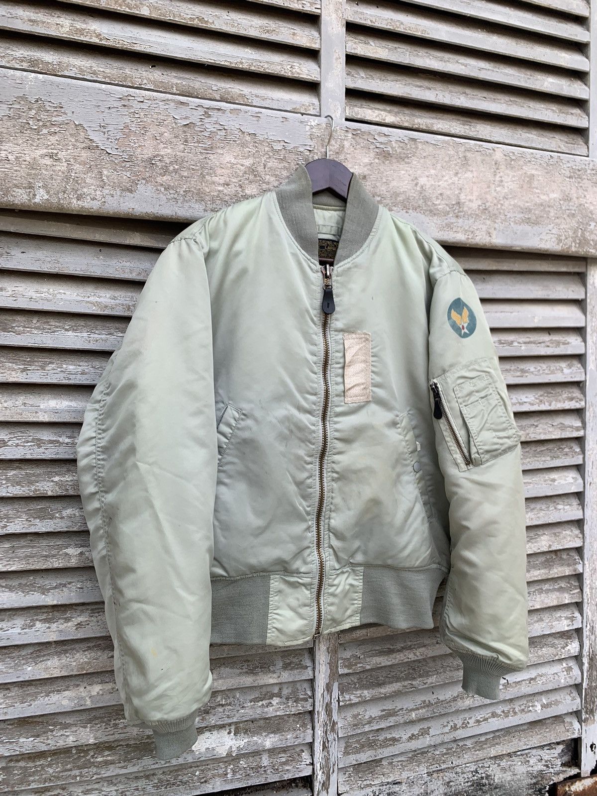Vintage 🪖Vintage MA-1 USAF Man Intermediate Bomber Jacket Size US M / EU 48-50 / 2 - 2 Thumbnail