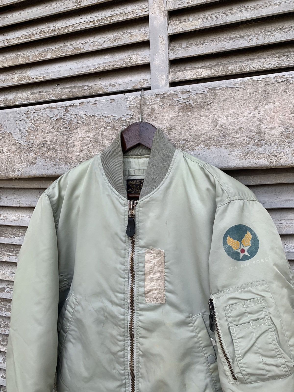 Vintage 🪖Vintage MA-1 USAF Man Intermediate Bomber Jacket Size US M / EU 48-50 / 2 - 5 Thumbnail