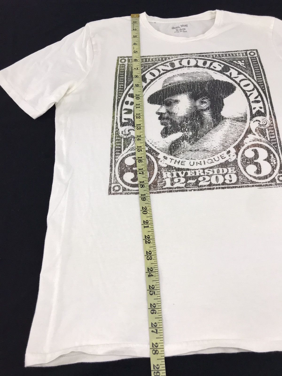 Global Work × Vintage The Lonious Monk Unique Riverside 12-209 hype style tee Size US L / EU 52-54 / 3 - 6 Thumbnail
