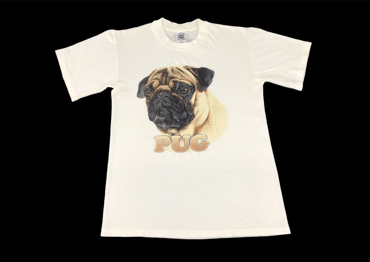 Japanese Brand × Vintage 90s Best Friend Hawaii PUG Dog Logo T Shirt Tee Size US S / EU 44-46 / 1 - 1 Thumbnail