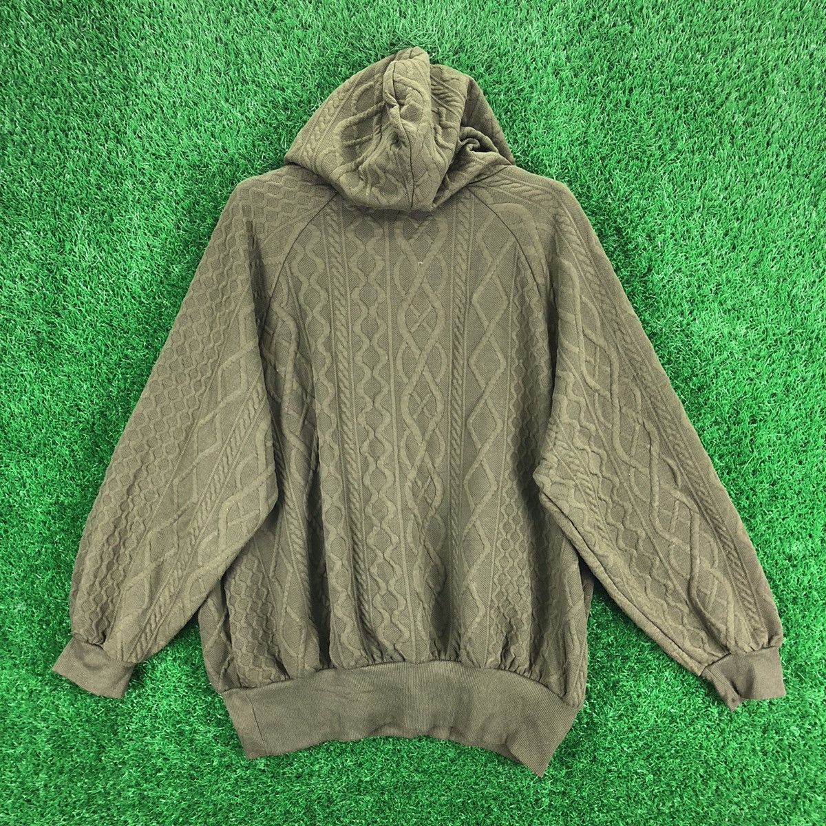 Japan Blue Vintage OG Sweater Hoodie Full Cable by Blue Strive Size L / US 10 / IT 46 - 4 Thumbnail
