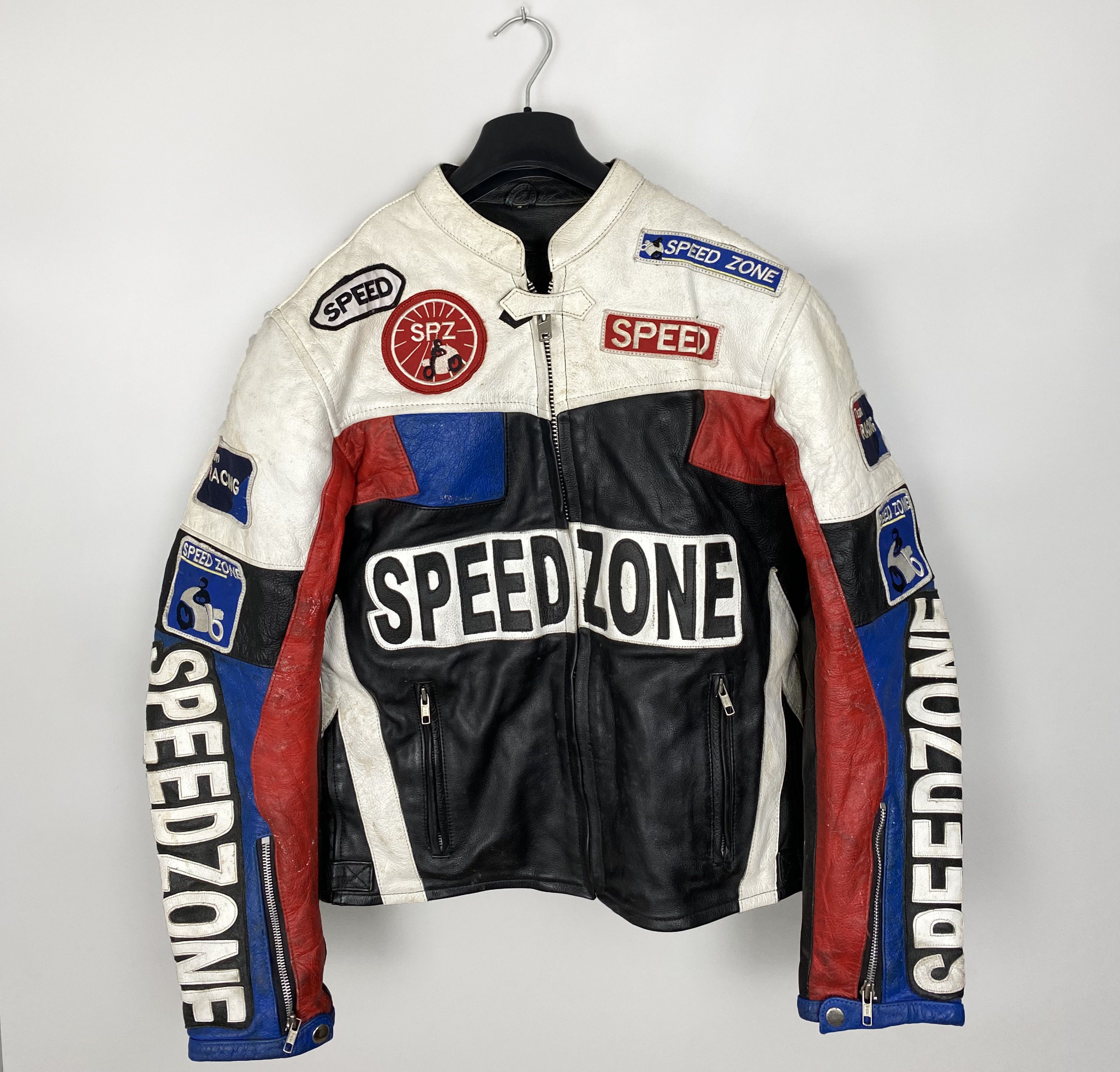 Vintage Vintage SpeedZone Motorcycle Leather Jacket Speed Zone Size US S / EU 44-46 / 1 - 1 Thumbnail