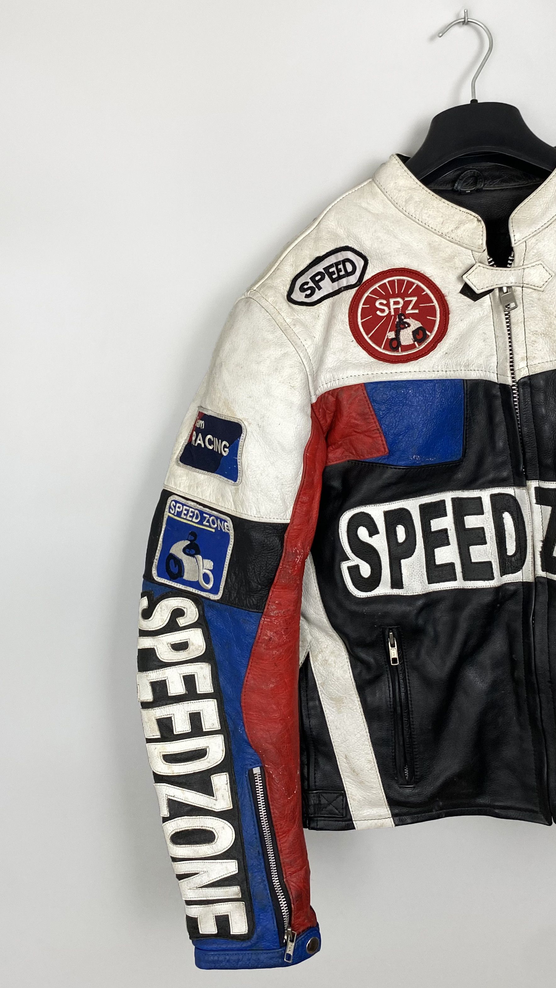 Vintage Vintage SpeedZone Motorcycle Leather Jacket Speed Zone Size US S / EU 44-46 / 1 - 2 Thumbnail