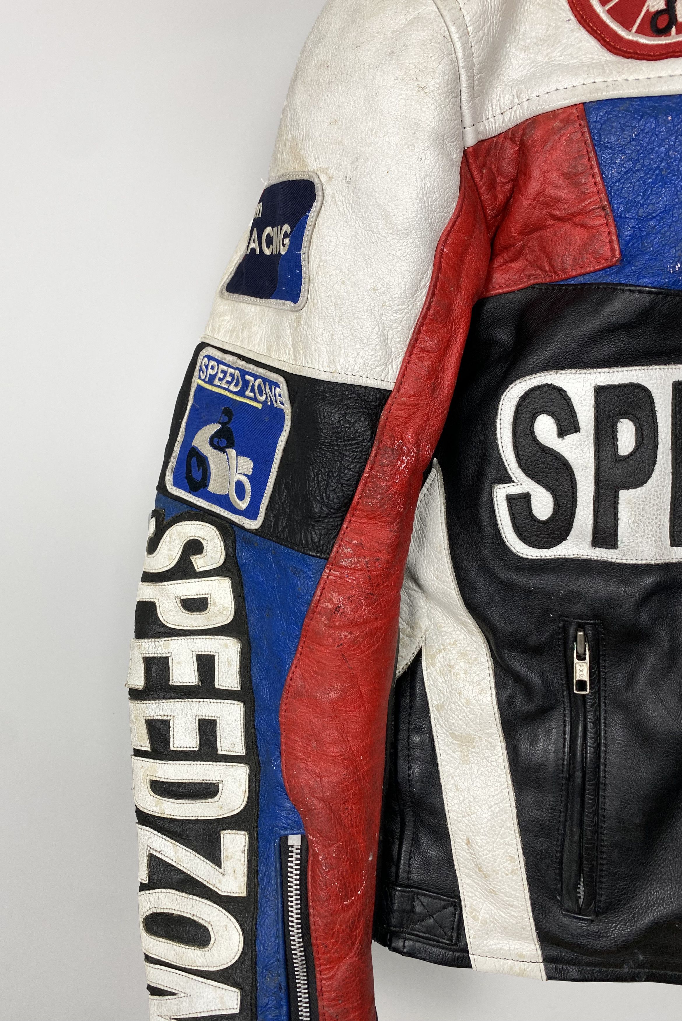 Vintage Vintage SpeedZone Motorcycle Leather Jacket Speed Zone Size US S / EU 44-46 / 1 - 6 Thumbnail