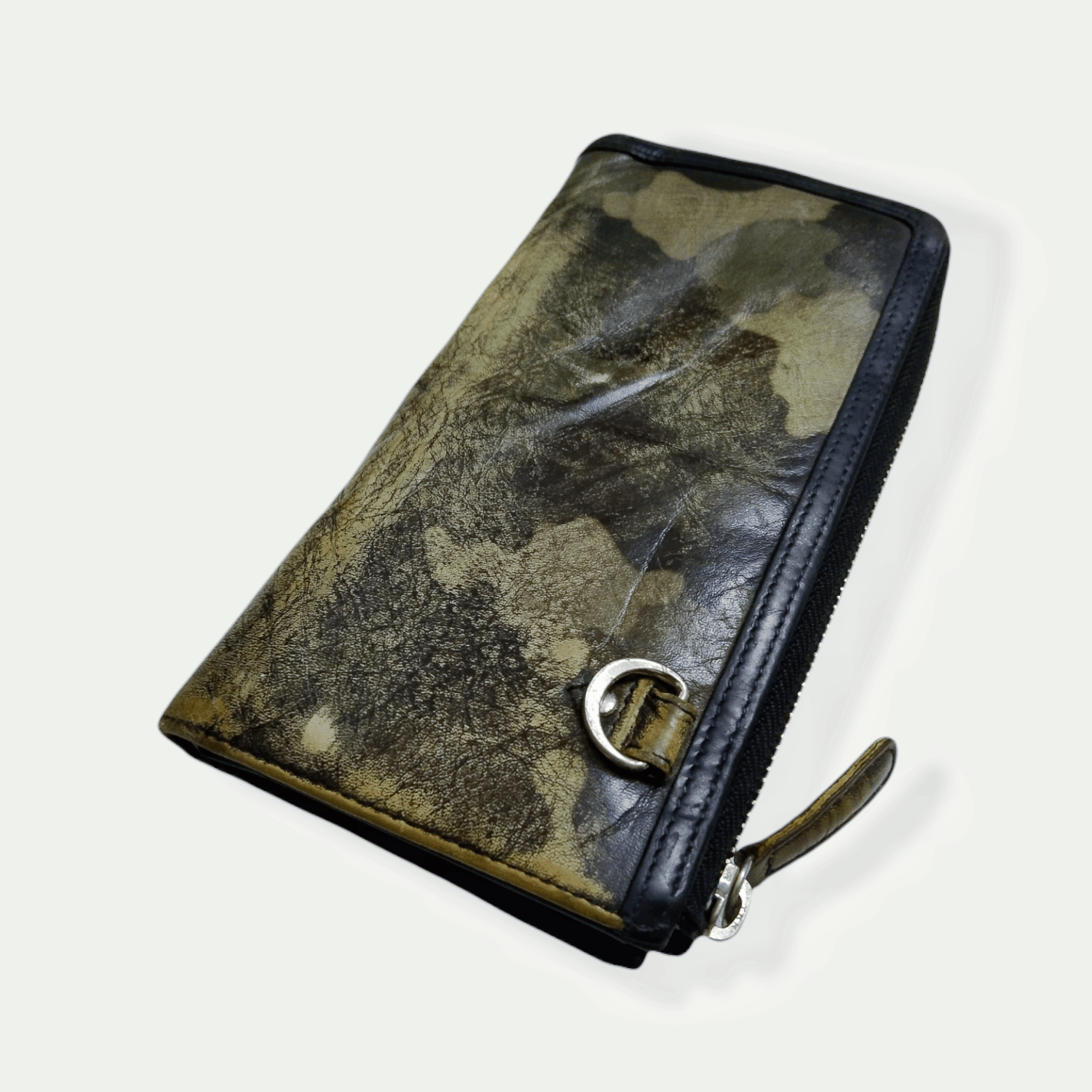 Takeo Kikuchi × Vintage TAKEO KIKUCHI CAMO PRINTED LONG WALLET (CALF SKIN) Size ONE SIZE - 5 Thumbnail