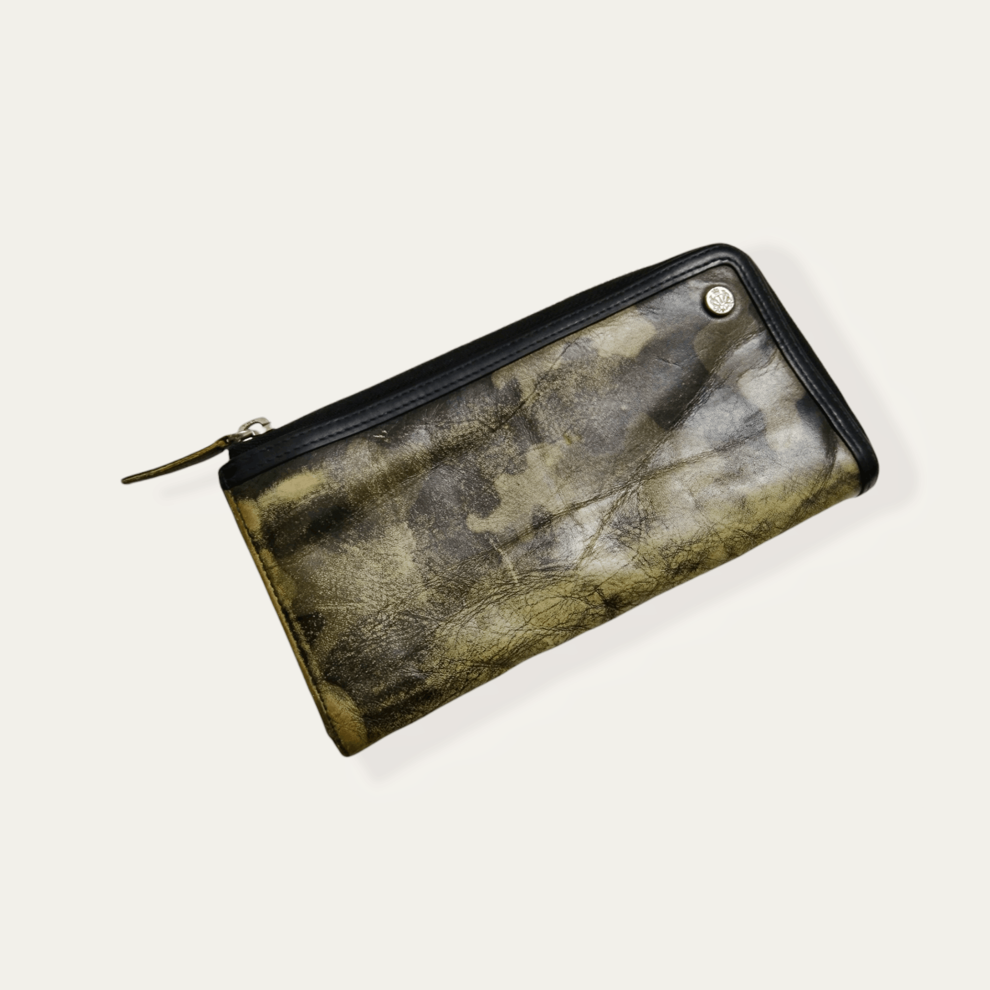 Takeo Kikuchi × Vintage TAKEO KIKUCHI CAMO PRINTED LONG WALLET (CALF SKIN) Size ONE SIZE - 3 Thumbnail