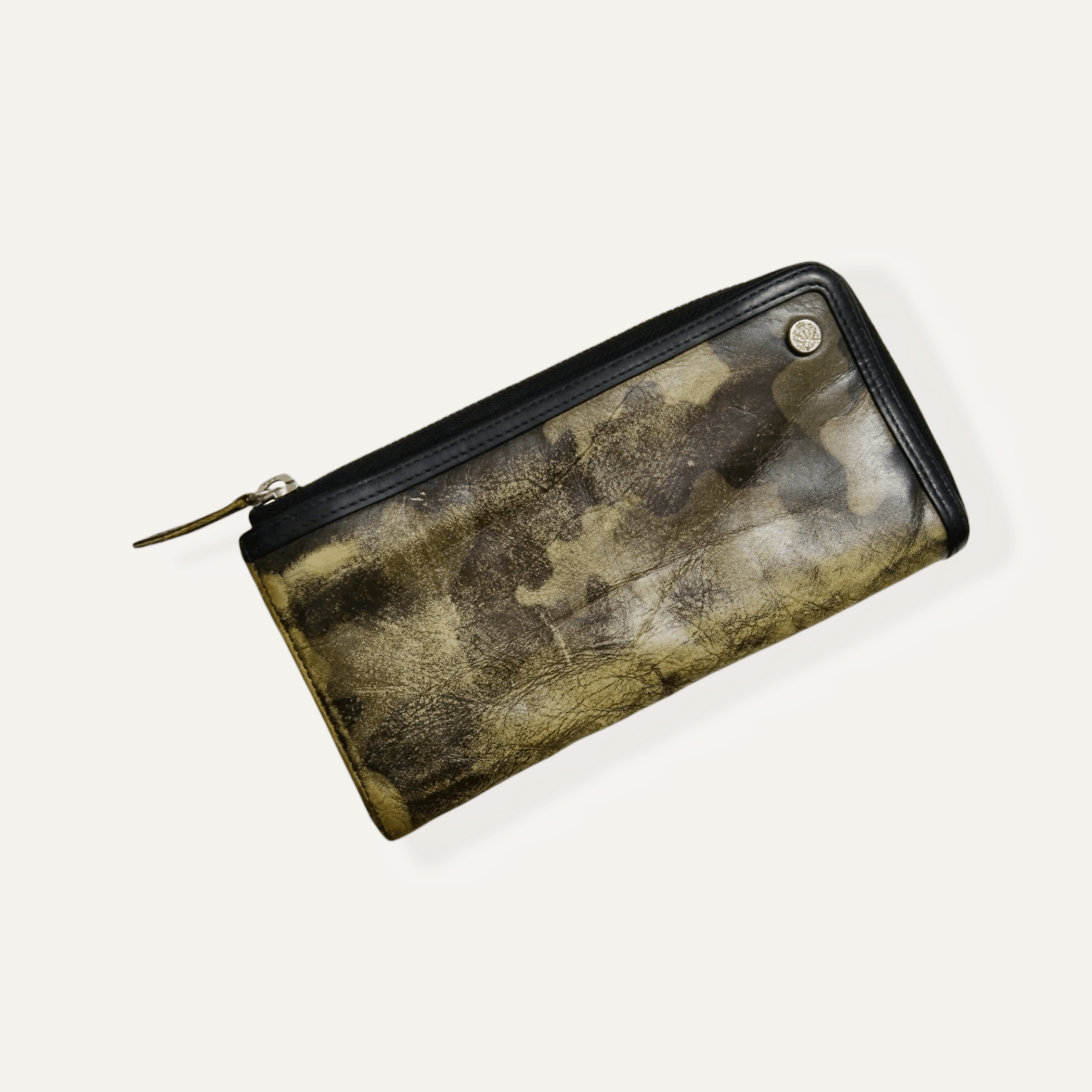 Takeo Kikuchi × Vintage TAKEO KIKUCHI CAMO PRINTED LONG WALLET (CALF SKIN) Size ONE SIZE - 4 Thumbnail