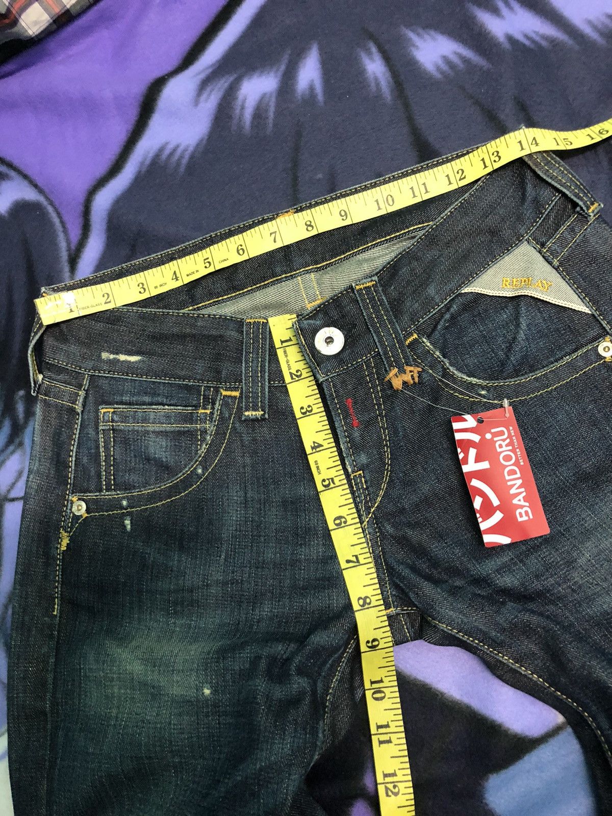 Replay × Vintage VINTAGE REPLAY FLARE DISTRESSED DENIM JEANS ITALY 🇮🇹 Size US 28 / EU 44 - 16 Thumbnail