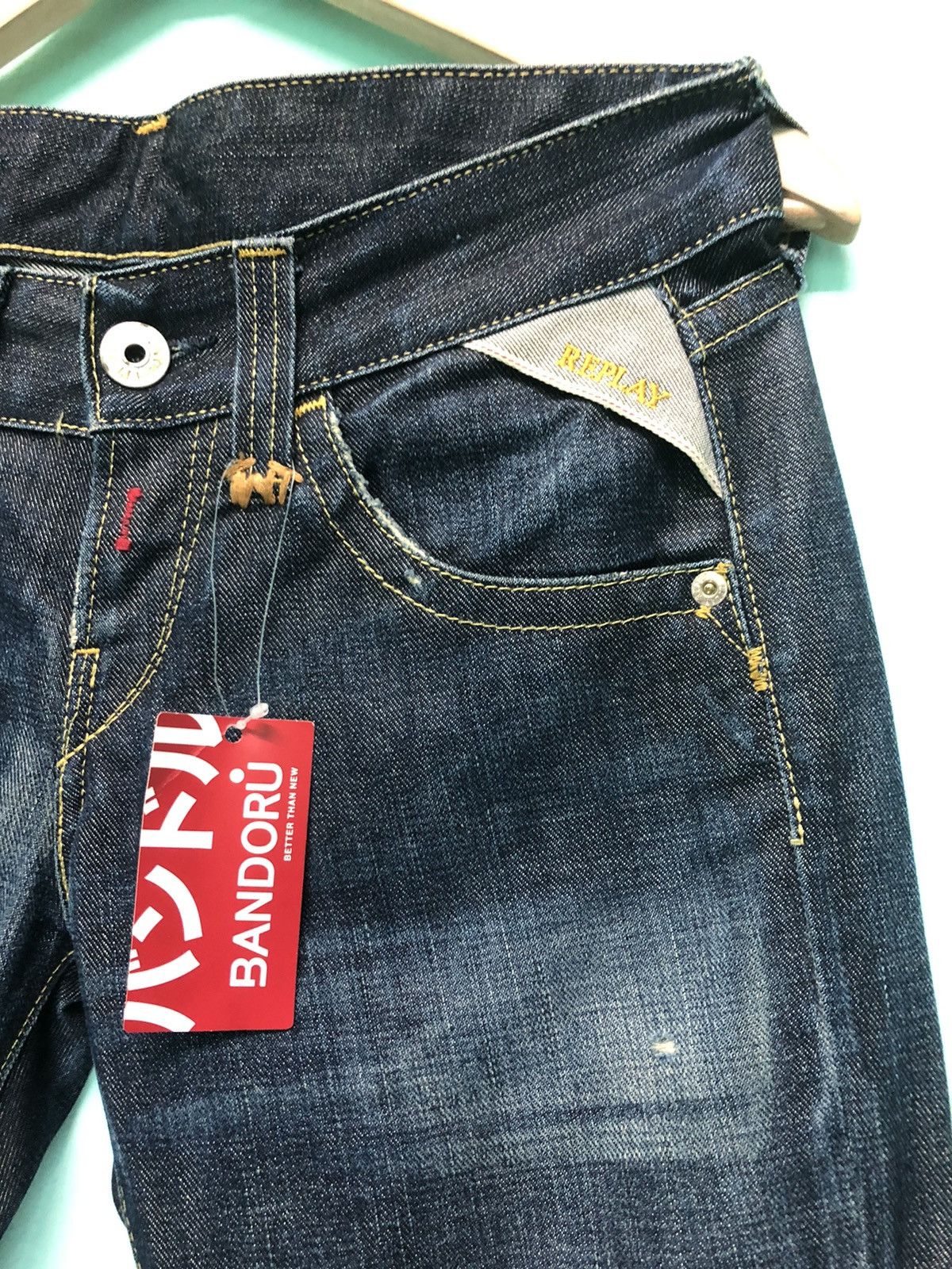 Replay × Vintage VINTAGE REPLAY FLARE DISTRESSED DENIM JEANS ITALY 🇮🇹 Size US 28 / EU 44 - 8 Thumbnail