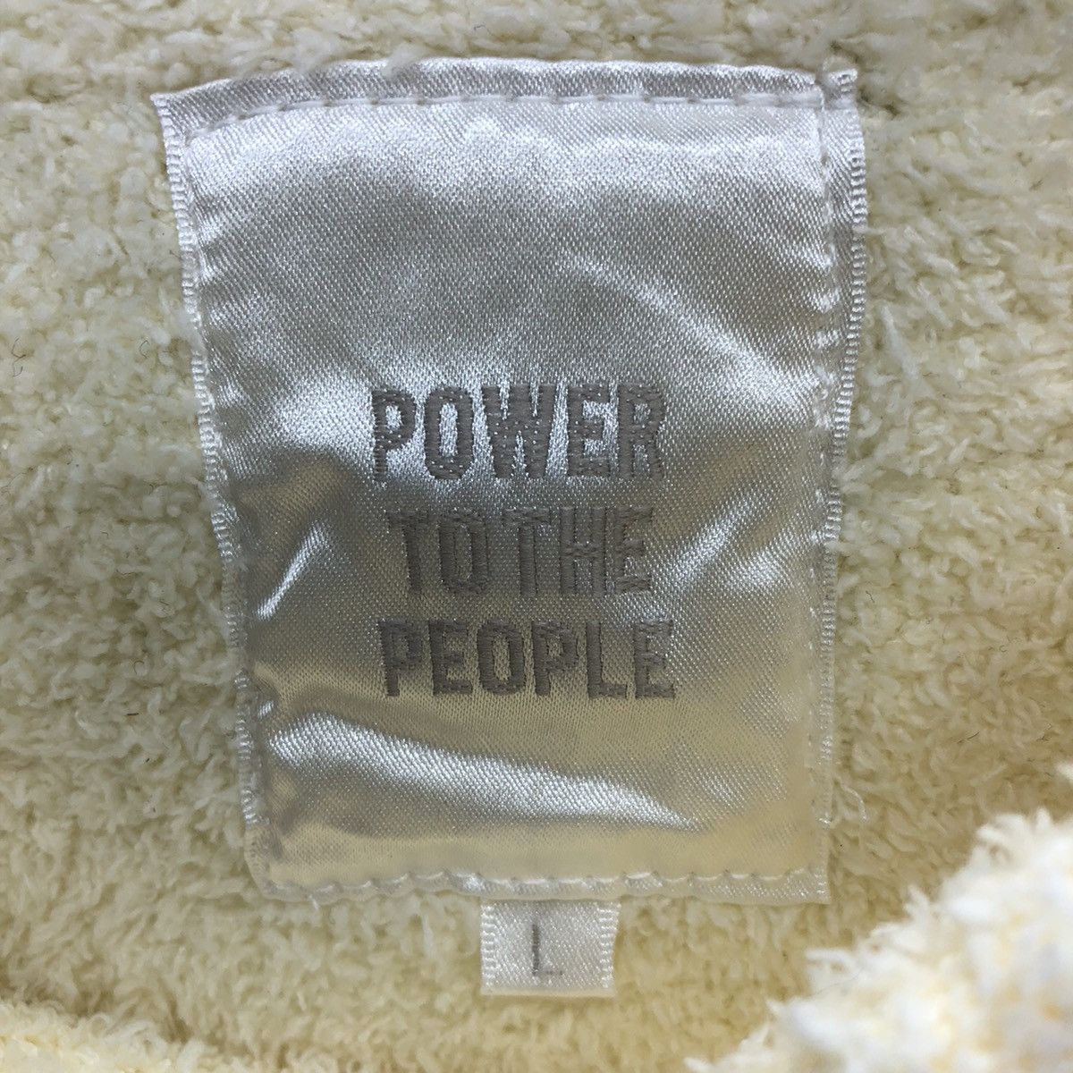 Japanese Brand Power To The People Smile Fleece Longsleeve Tee Size US M / EU 48-50 / 2 - 8 Thumbnail