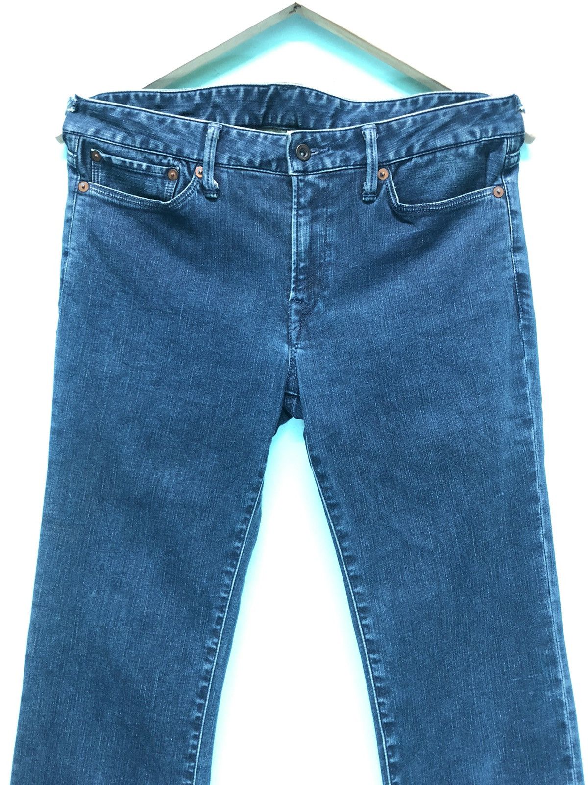 45rpm × Japanese Brand VINTAGE 45rpm SLIM FLARE BLUE INDIGO DENIM JEANS Size US 30 / EU 46 - 5 Thumbnail