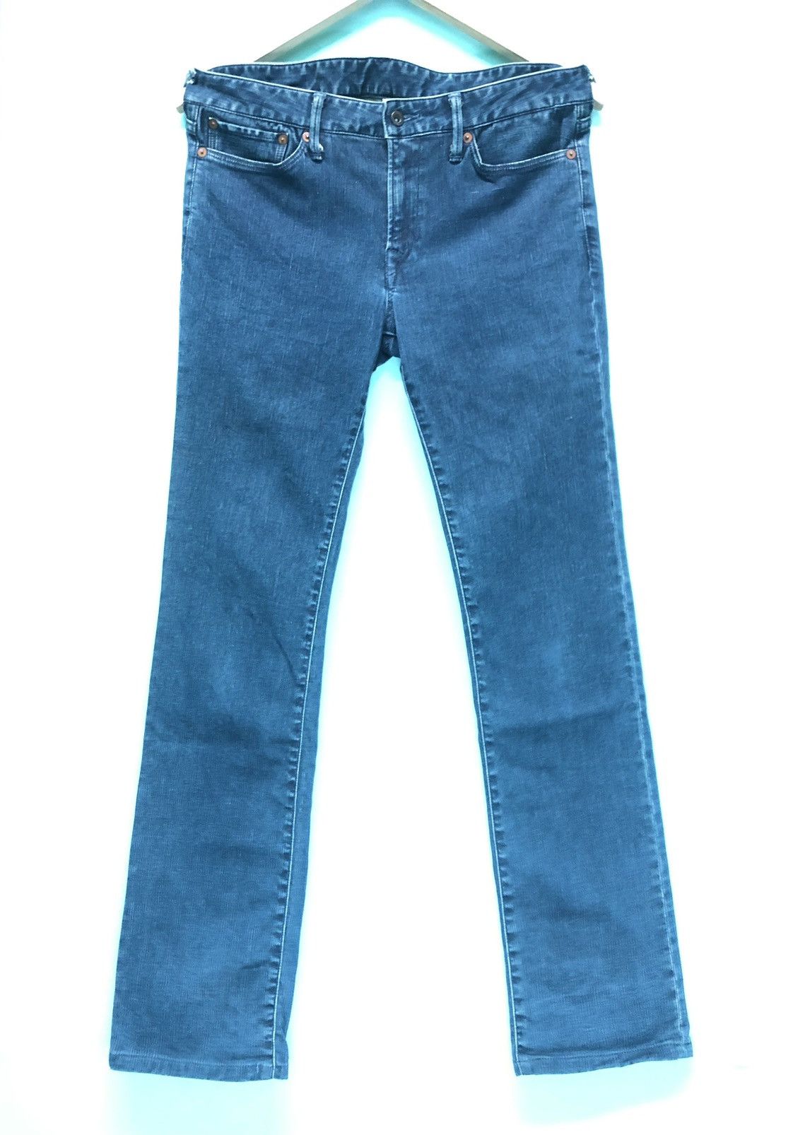 45rpm × Japanese Brand VINTAGE 45rpm SLIM FLARE BLUE INDIGO DENIM JEANS Size US 30 / EU 46 - 6 Thumbnail