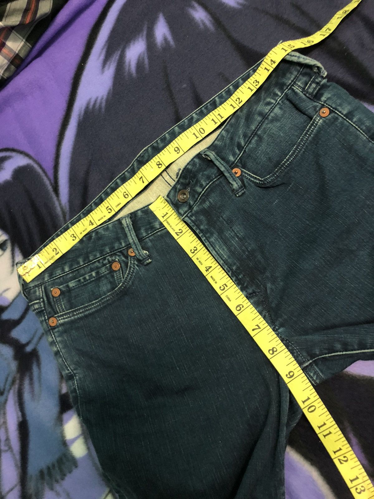 45rpm × Japanese Brand VINTAGE 45rpm SLIM FLARE BLUE INDIGO DENIM JEANS Size US 30 / EU 46 - 14 Thumbnail