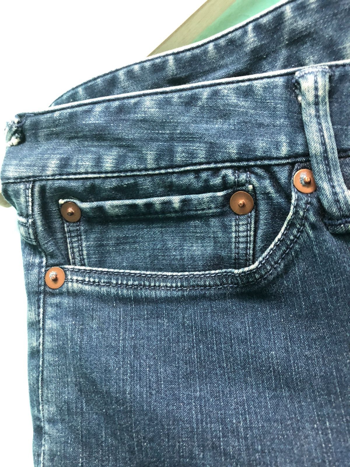 45rpm × Japanese Brand VINTAGE 45rpm SLIM FLARE BLUE INDIGO DENIM JEANS Size US 30 / EU 46 - 7 Thumbnail