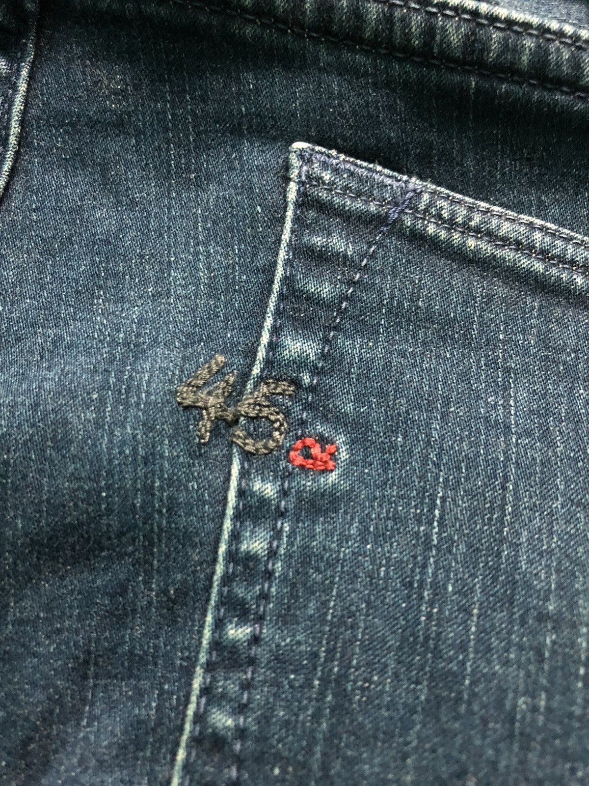 45rpm × Japanese Brand VINTAGE 45rpm SLIM FLARE BLUE INDIGO DENIM JEANS Size US 30 / EU 46 - 4 Thumbnail
