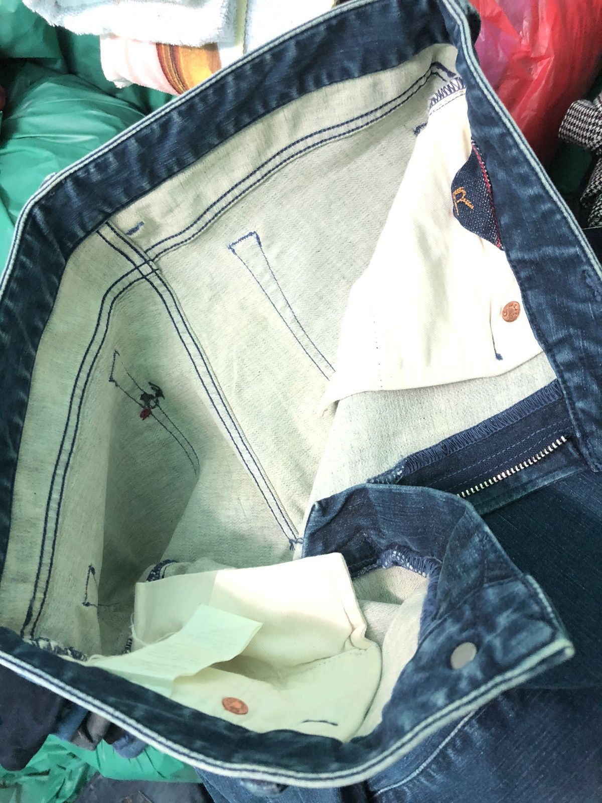 45rpm × Japanese Brand VINTAGE 45rpm SLIM FLARE BLUE INDIGO DENIM JEANS Size US 30 / EU 46 - 11 Thumbnail