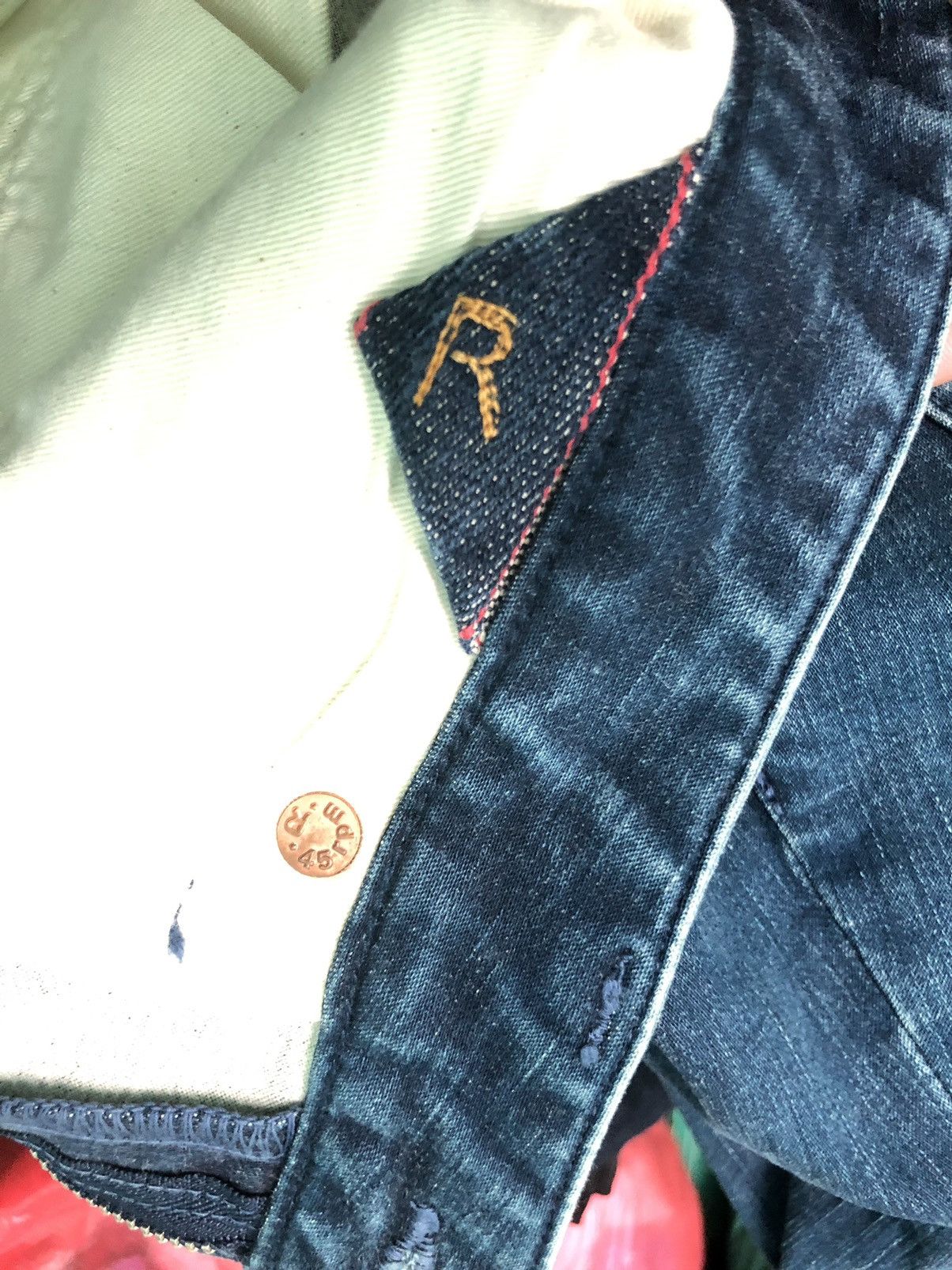 45rpm × Japanese Brand VINTAGE 45rpm SLIM FLARE BLUE INDIGO DENIM JEANS Size US 30 / EU 46 - 12 Thumbnail