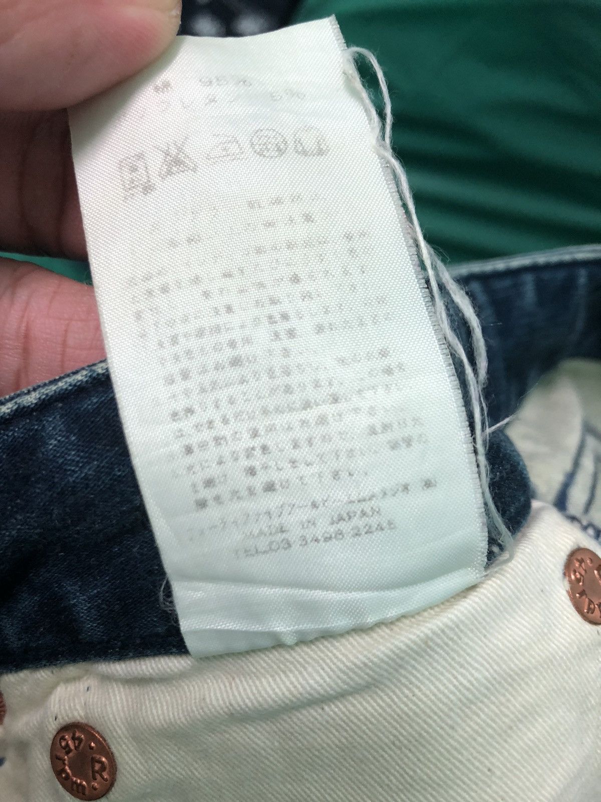 45rpm × Japanese Brand VINTAGE 45rpm SLIM FLARE BLUE INDIGO DENIM JEANS Size US 30 / EU 46 - 9 Thumbnail