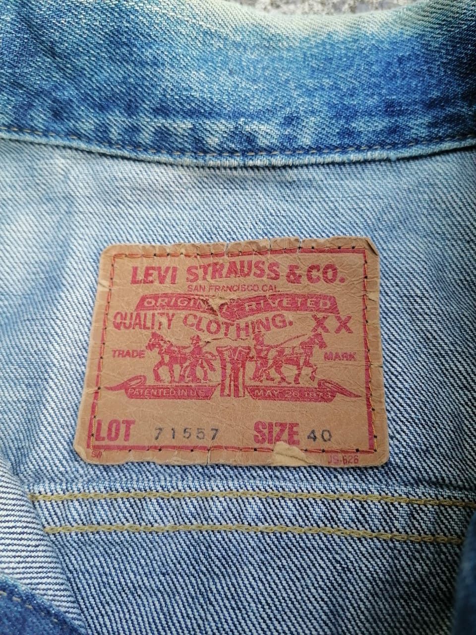Levi's × Levi's Vintage Clothing × Vintage Levi's Strauss 71557 Big E Denim Jacket Size US M / EU 48-50 / 2 - 3 Thumbnail