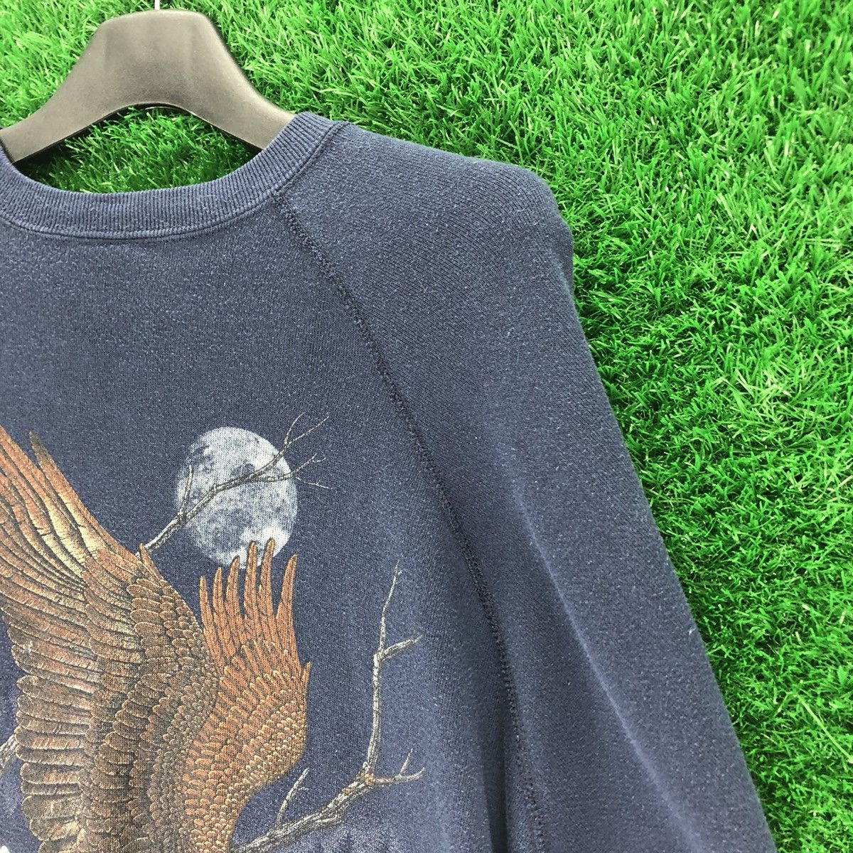 Tultex Vintage 80's Sweatshirts Big Print The Eagle Size US XXL / EU 58 / 5 - 2 Thumbnail