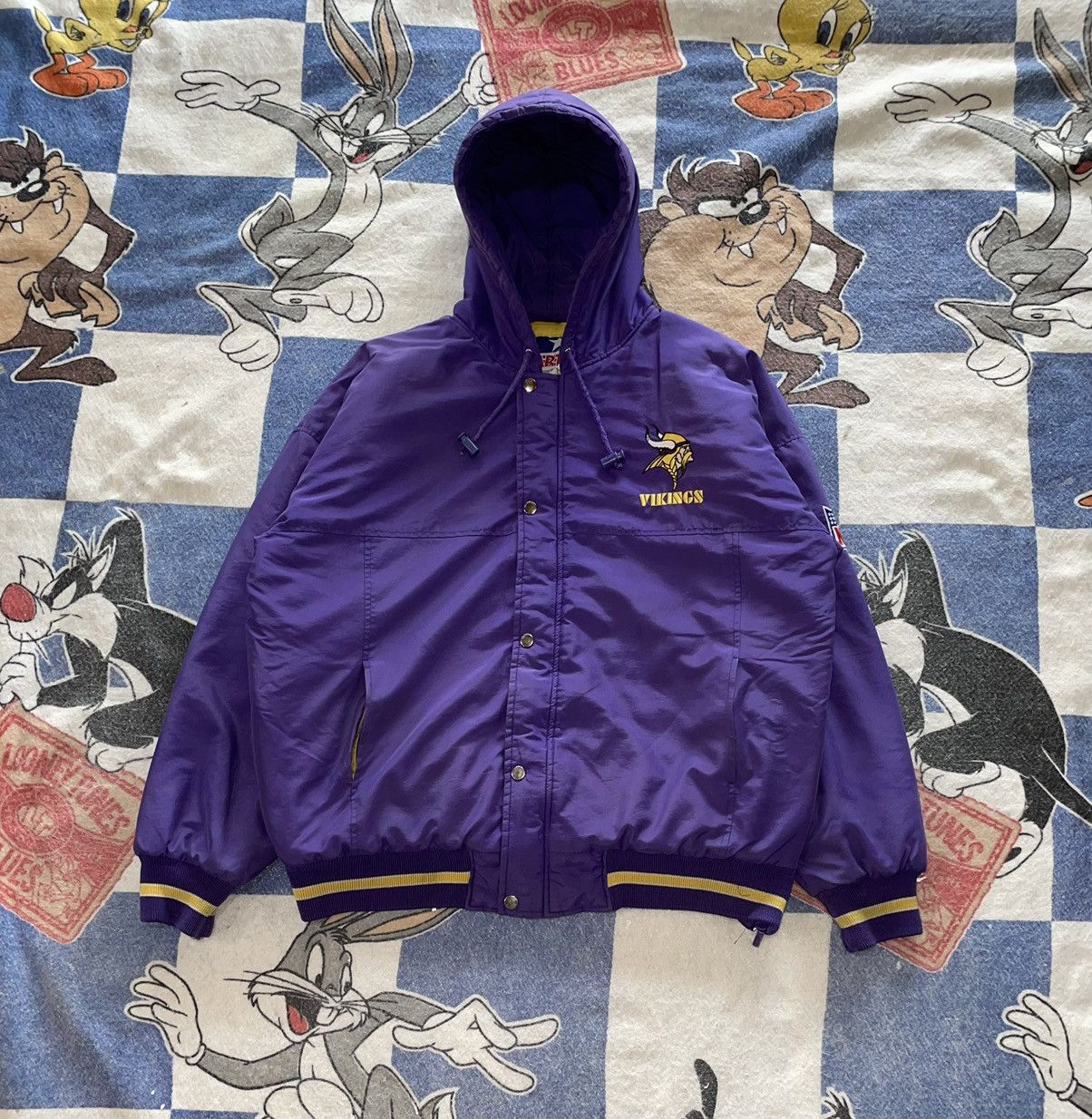 Vintage Starter Minnesota Vikings Anorak Jacket - XL – Jak of all Vintage