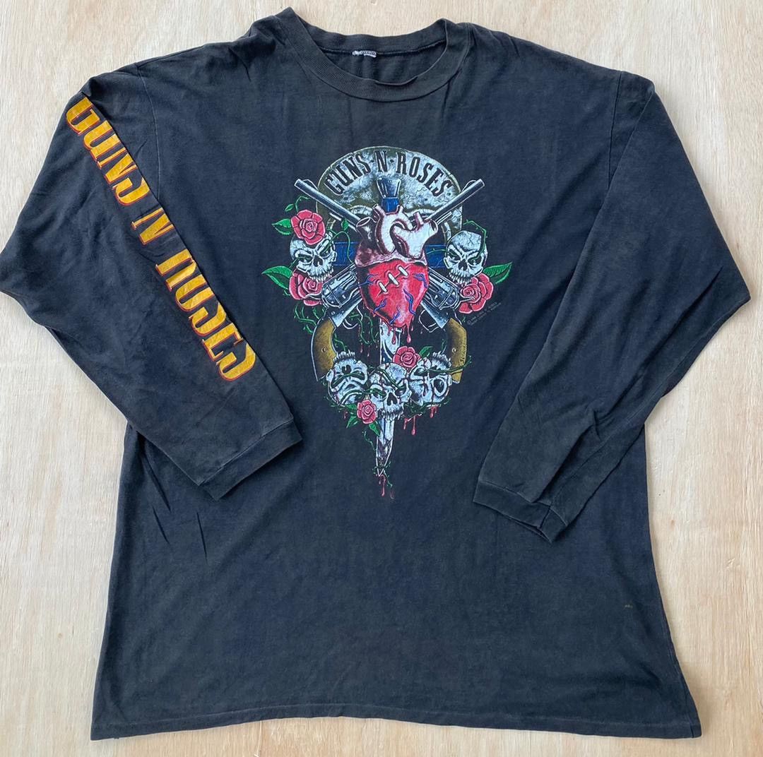 image of Band Tees x Guns N Roses Vintage Tee Gun N Roses B15 in Black, Men's (Size XL)