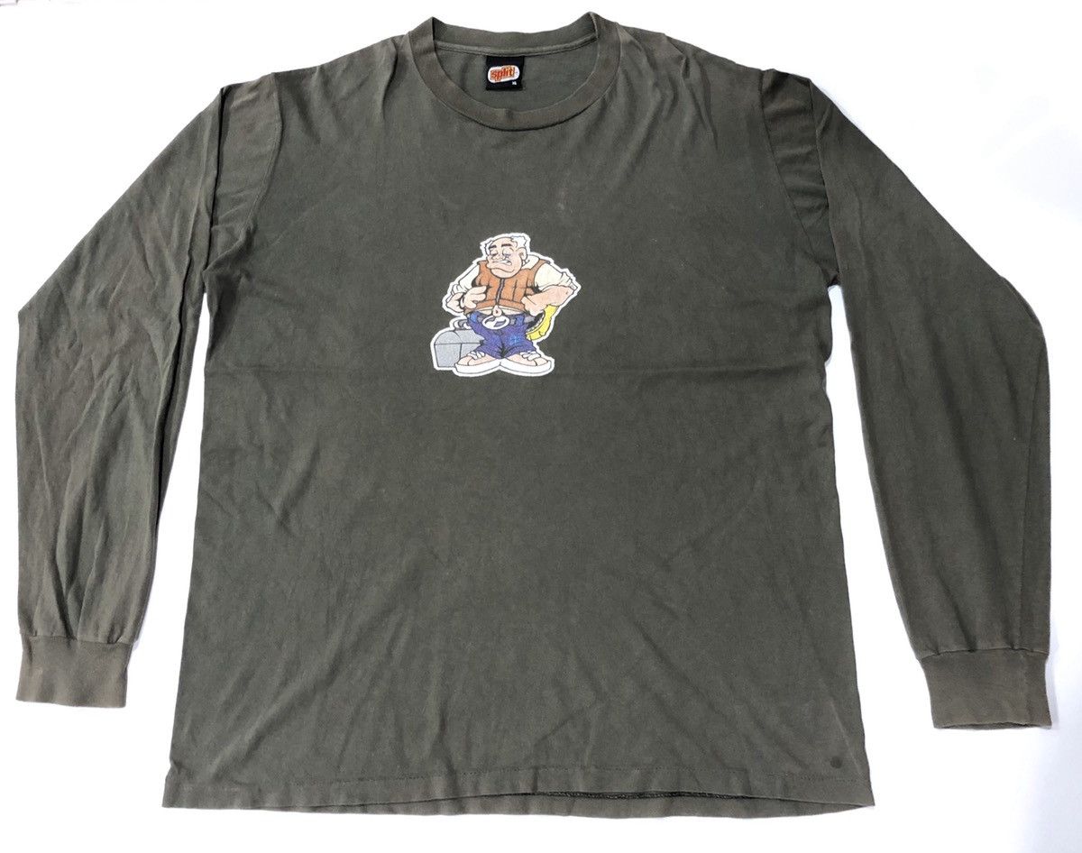 Split × Vintage Vintage SPLIT SKATEBOARD long sleeve shirt Made in USA Size US XL / EU 56 / 4 - 1 Thumbnail
