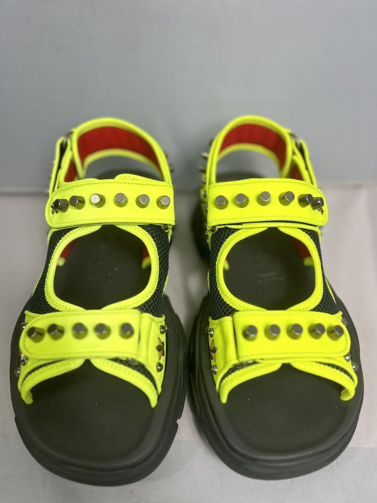 Gucci Aguru yellow unisex sandals