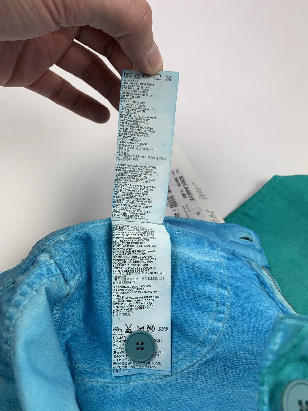 Maison Margiela New! Maison Margiela MM6 women’s denim jeans pants green Size 27" / US 4 / IT 40 - 10 Thumbnail