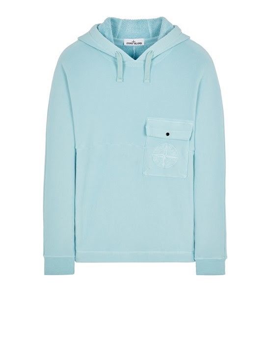 image of Stone Island Terry Fleece Aqua Xl, Men's