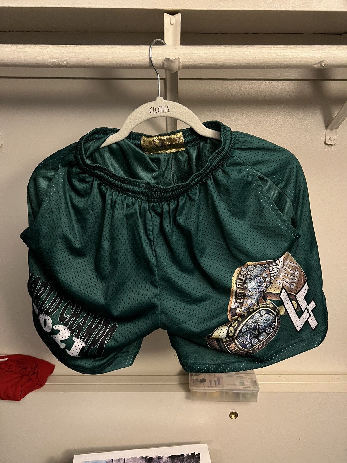 Other Lost Files Milwaukee Bucks 2021 NBA Champions Shorts Size US 33 - 2 Thumbnail