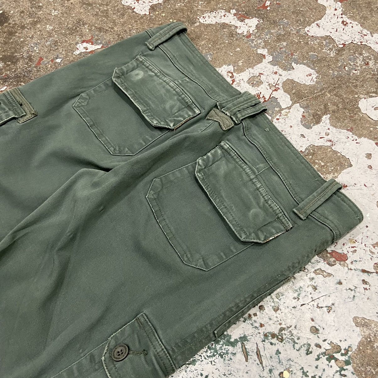 Vintage Vintage Y2K Green Low Waist Flare Pants Size 33" - 5 Thumbnail