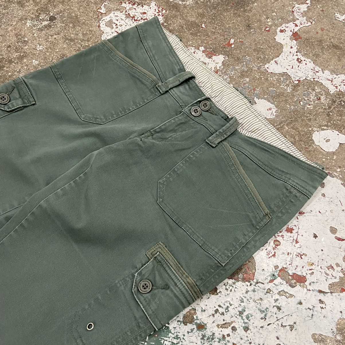 Vintage Vintage Y2K Green Low Waist Flare Pants Size 33" - 2 Thumbnail