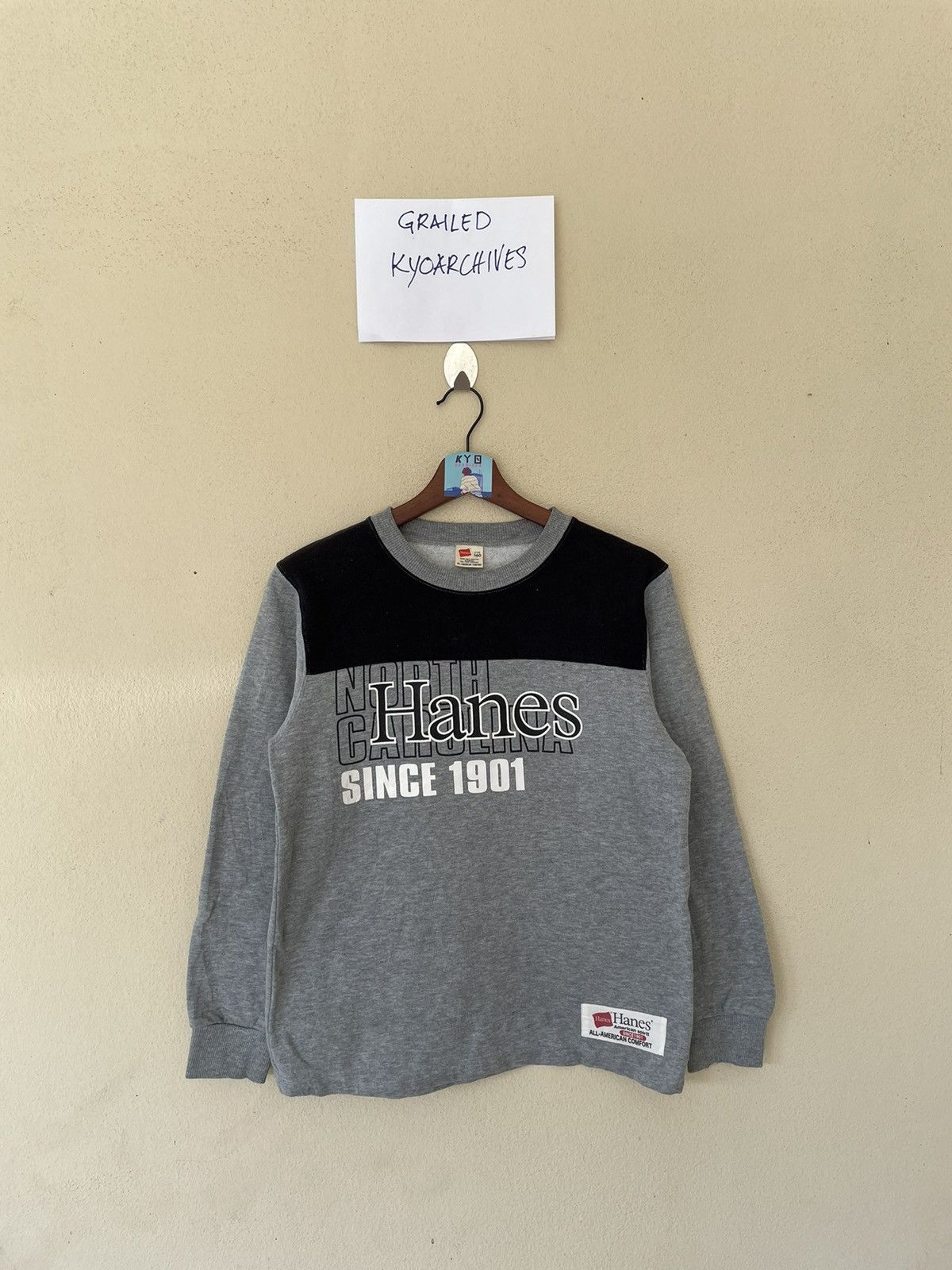 Hanes × Vintage VINTAGE HANES BIG LOGO SWEATSHIRT Size US M / EU 48-50 / 2 - 1 Thumbnail