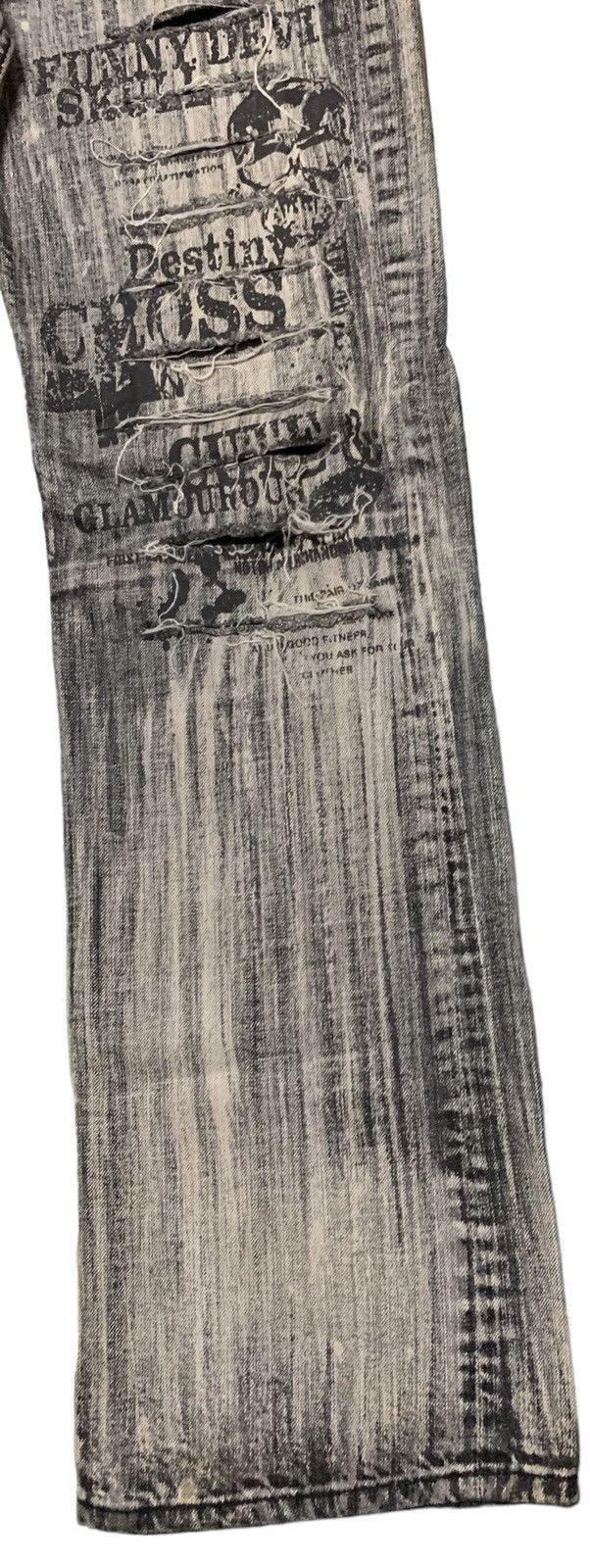 Japanese Brand Rare Design Vintage Japanese Brand Distressed Jeans 1990s Size US 34 / EU 50 - 4 Thumbnail