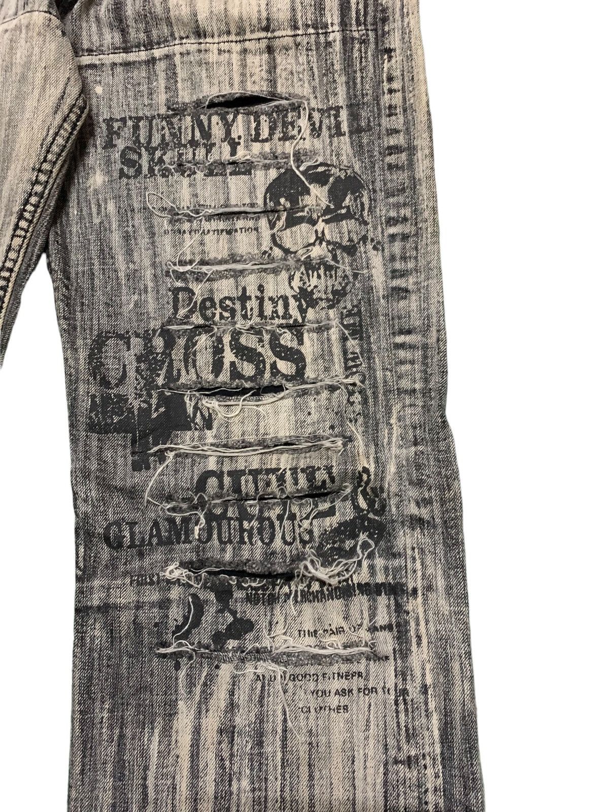 Japanese Brand Rare Design Vintage Japanese Brand Distressed Jeans 1990s Size US 34 / EU 50 - 6 Thumbnail