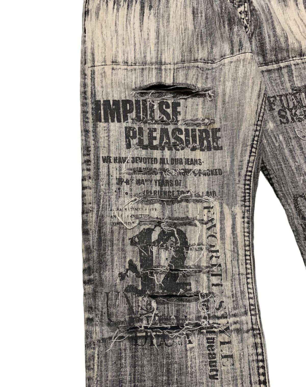 Japanese Brand Rare Design Vintage Japanese Brand Distressed Jeans 1990s Size US 34 / EU 50 - 3 Thumbnail