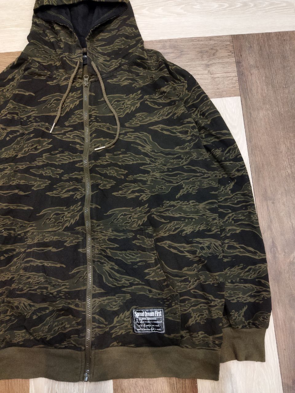 Japanese Brand TimeStep Japan Tiger Camouflage Hoodie Size US L / EU 52-54 / 3 - 8 Thumbnail