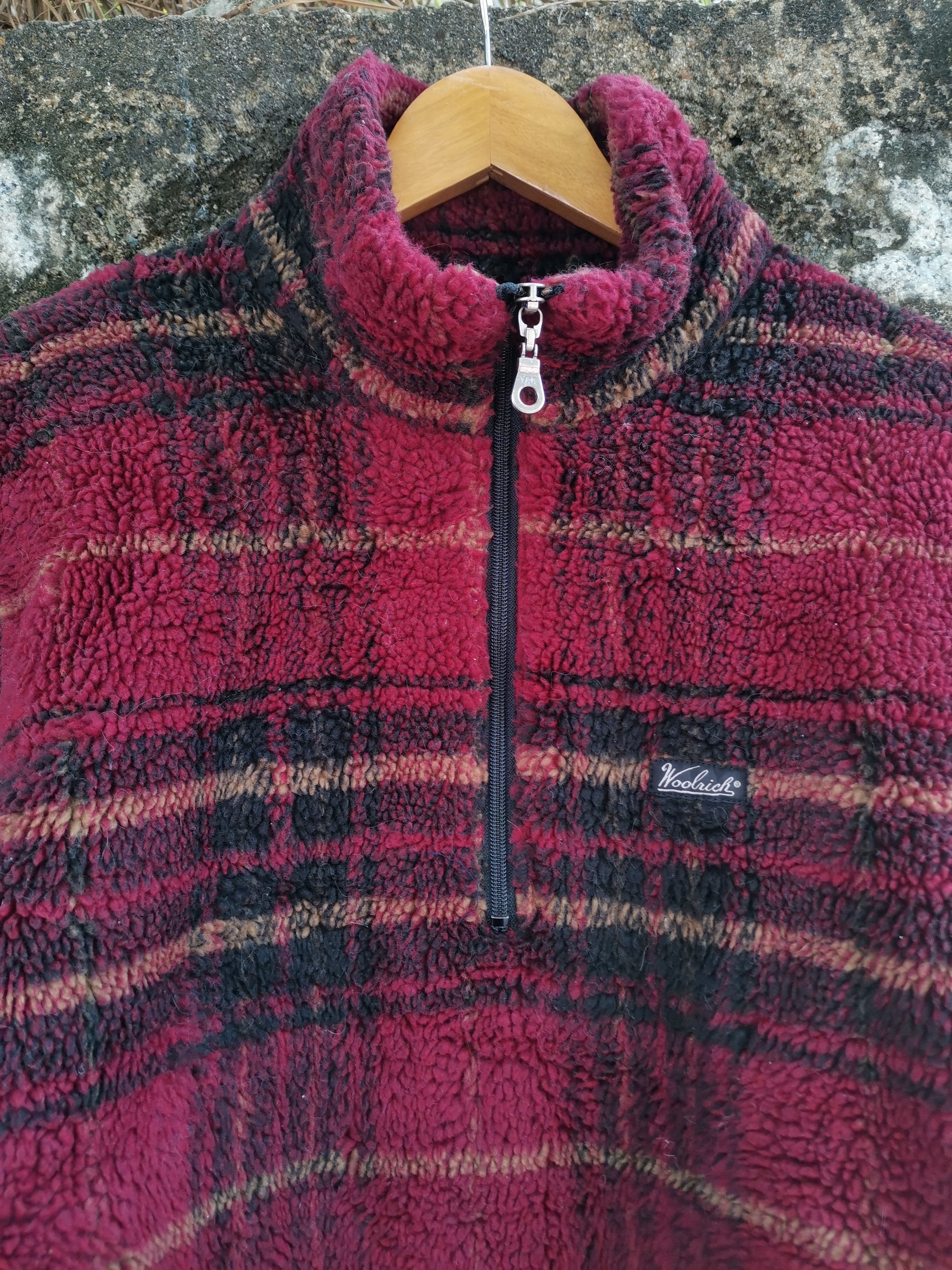 Woolrich Woolen Mills Vintage 80s WOOLRICH Tribal Deep Pile Sherpa Jacket Size US S / EU 44-46 / 1 - 3 Thumbnail