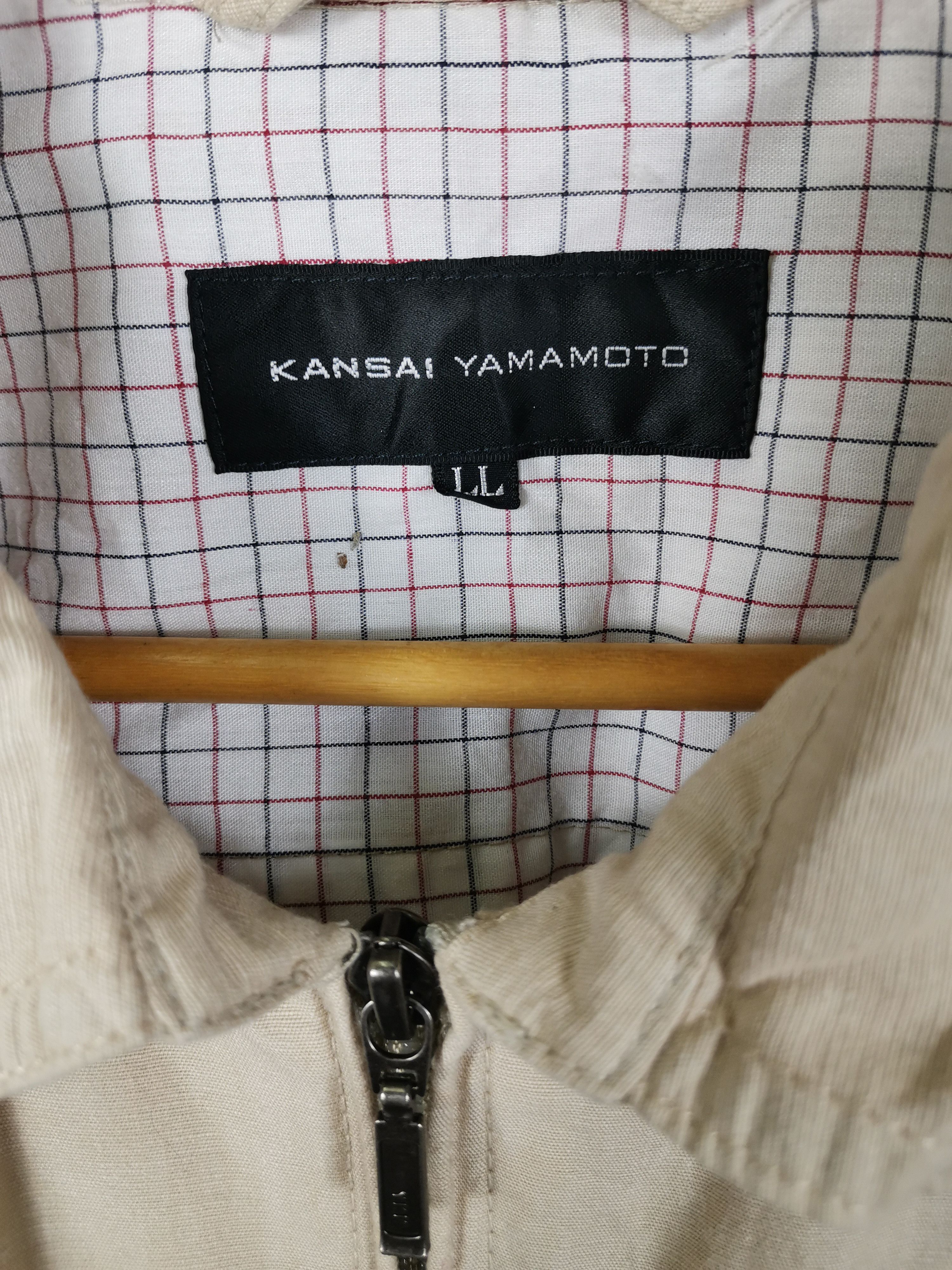 Japanese Brand Vintage Kansai Yamamoto Zipper Flannel Shirt Size US L / EU 52-54 / 3 - 3 Thumbnail