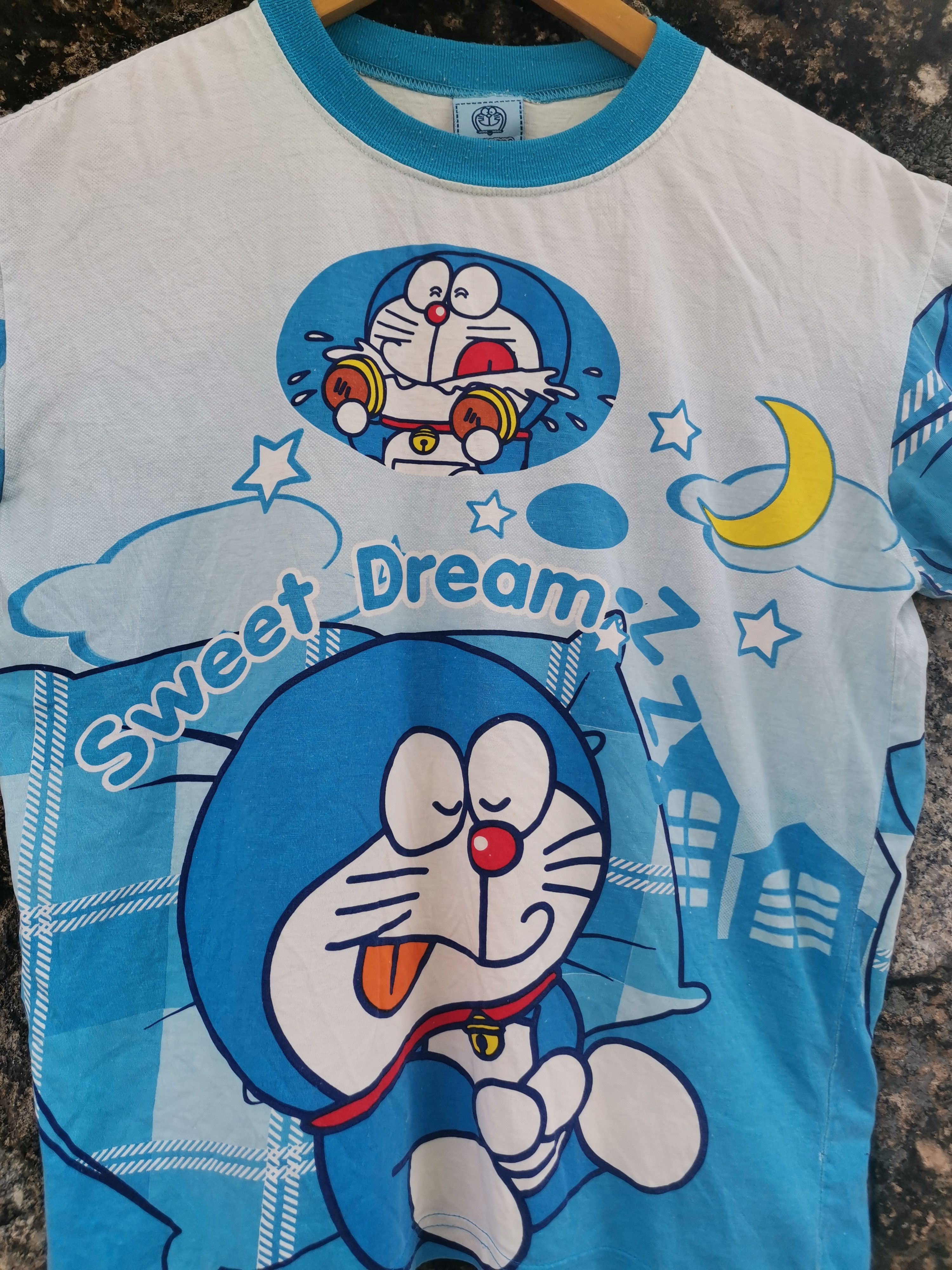 Anime Vintage Anima Fullprint Doreamon Tshirt Kids Size Size US S / EU 44-46 / 1 - 2 Thumbnail