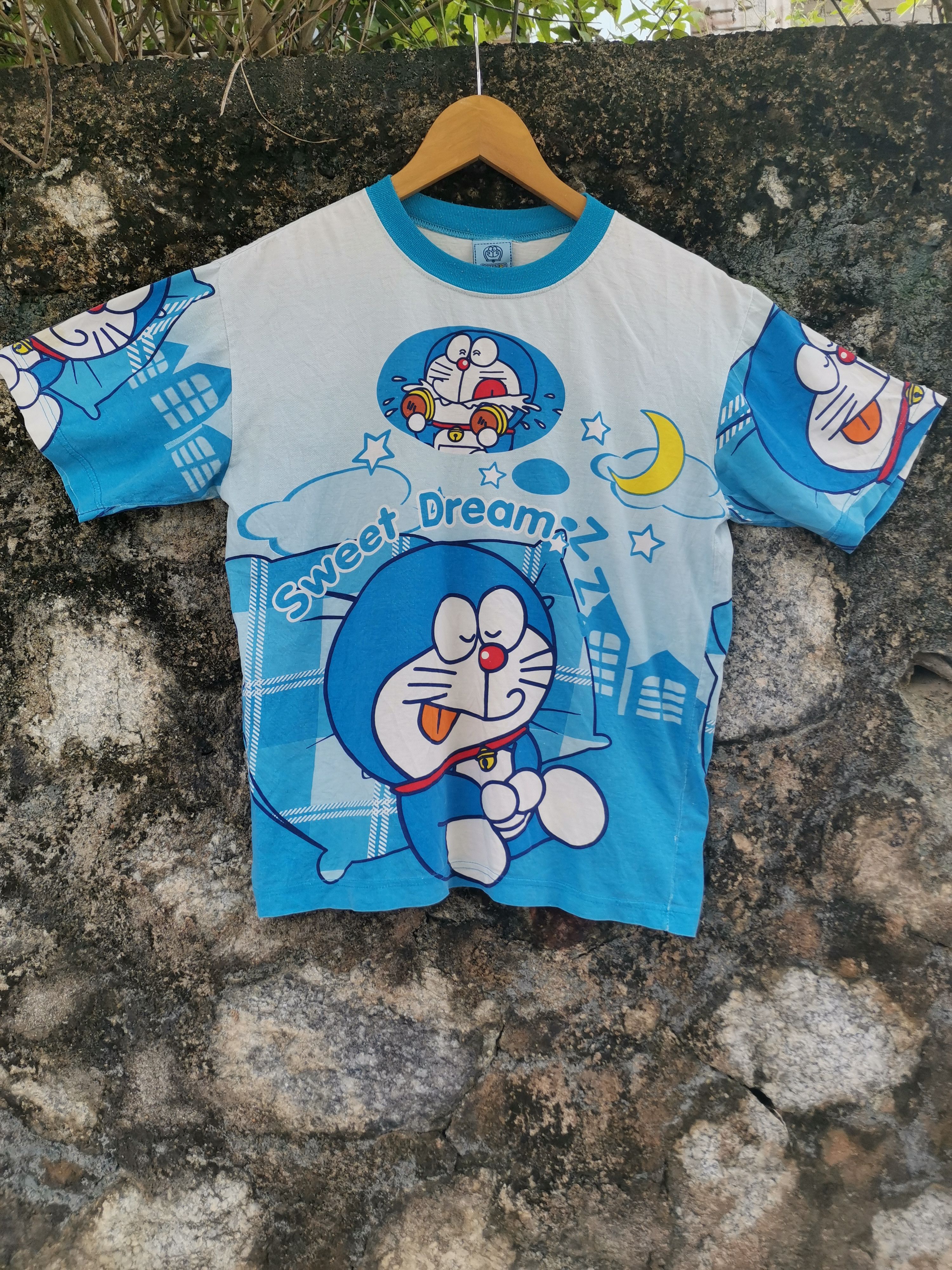 Vintage Anima Fullprint Doreamon Tshirt Kids Size